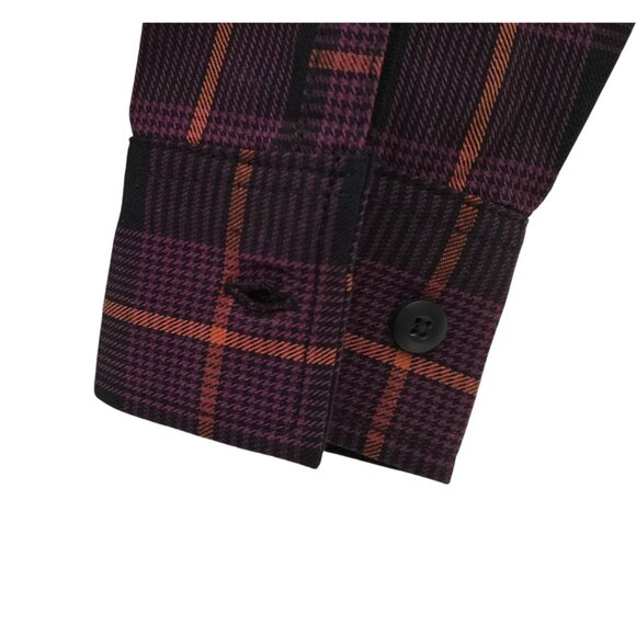 Women's - Dickies Baker Plaid Long Sleeve Button Down Shirt, Size XS - Picture 8 of 8